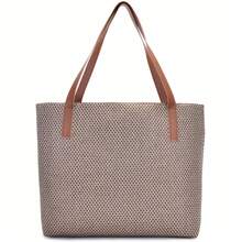 Bolsa Feminina Shopper De Ombro Sacola + Necessaire Casual