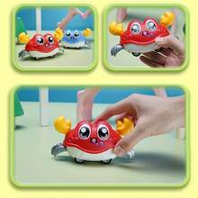 Kids Crab Toy, Funny Dual Inertia Sliding Can Move Forward & Backward, Bubble Crab Small Interactive Toy Car, Gift For Boys & Girls - Crab Toy - View 6