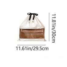 Suede Dust Bags For Luxury Bags, See-Through Closure Dust Cover, Moisture-Proof Packing Organizer - Multicolor - View 16