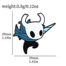 1pc Men's Cartoon Game Brooch, Fashionable Knight Pin Costume - Multicolor - View 7