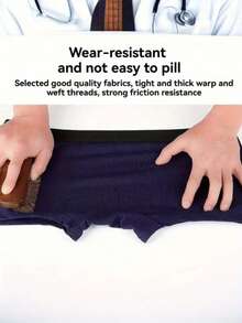 4pcs Men's Cotton Boxer Briefs - Breathable Stretch Comfort Waistband, Mid-Stretch Fabric, Solid Colors For Casual & Athletic Wear  Basics    Plain    Mid Rise - 混合顏色 - 查看 7