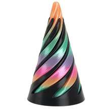 1/2/3 szt. spiralnych stożkowych zabawek na palce – stożek niemożliwy i dekoracja biurka do łagodzenia lęku, relaksacji i poprawy koncentracji – stożek niemożliwy, zabawka do dostawy w kształcie piramidy, miniaturowa iluzja linii wirowej jako dekoracja biurka, upominek, łagodzenie lęku, zabawa artefaktem dekompresyjnym, obrotowy, składany, trójwymiarowy