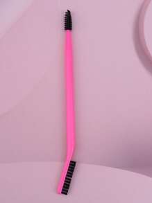 三件套黑白睫毛卷翘眉刷组合，符合人体工学设计的双头化妆刷，眉刷，眼影刷，螺旋刷 - 黑色 - 查看 13