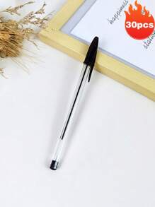 12 قلم كريستال أزرق وأحمر وأسود، أقلام جاف بأنصاف قلم رصاص (1.0مم)، لوازم مدرسية، لوازم مكتبية جذابة للغاية، كتابة سلسة، أقلام مكتبية، لوازم مكتبية للمدرسة والفندق