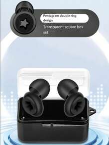 1 Pair Plated Earplugs - Silicone Material + Concert Earplugs - High Fidelity Hearing Protection Noise-Proof, Sensitive For Work And Noisy Environments - Includes 4 Eartips In XS, M, L Sizes