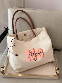 定制伴娘沙滩包 - 个性化帆布手提包，可印名字，完美适用于婚礼、新娘派对和旅行 - 象牙色，完美的节日个性化礼物，适合万圣节/圣诞节/感恩节/新年/情人节等场合。女士包包，多用途，大容量，多功能，色彩缤纷，可爱，简约，趣味，卡哇伊，千禧年风格，极简主义，通勤，商务休闲，基础款，定制，个性化，独特，专属定制，送给他的理想礼物，送给她的理想礼物，送给家人，朋友，女朋友，周年纪念日，生日，节日/度假，户外/郊游/旅行/徒步/体育场/运动/攀岩，商务/通勤/工作/办公室，假期，假期，学校用品，返校，办公室，学校，教室教师礼物，适合大学生、同事、宿舍、教师、男生女生、青少年、初中生、高中生、大学新生、大一新生、大二学生、低年级学生