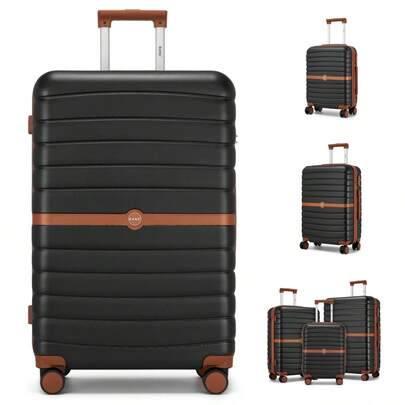 Kabinengröße Koffer 20/24/28 Zoll – Handgepäck & Aufgabegepäck – ABS+PC Koffer mit Schloss & Rollen, Kleine/Mittlere/Große Ausführung für Reisen, Urlaub, Familie, Damen, Herren, Studenten, Universität – Optional als 3-teiliges Gepäckset