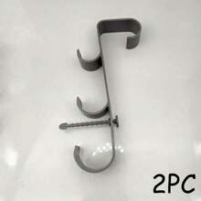 1/2 pièces, Crochets de piscine pour pôles - Porte-pôle de piscine réglable à 3 crochets pour accessoires de piscine hors sol, support de skimmer et d'outil de nettoyage pour l'entretien de la piscine hors sol, articles de plage essentiels, accessoires de plage, flotteur de piscine