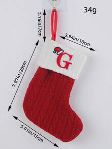 2 PCS Knit Monogram Stockings, Stockings Small Xmas English Letters Hanging Stockings Socks Double Sided Fireplace Hanging Stockings For Party Decoration New Year Party Gift Favors Supplies,Personalized Initial Stocking, Family Holiday Xmas Party Decor Birthday,Christmas, Decor 2025 Home Decor Christmas Decorations Room Decor Winter