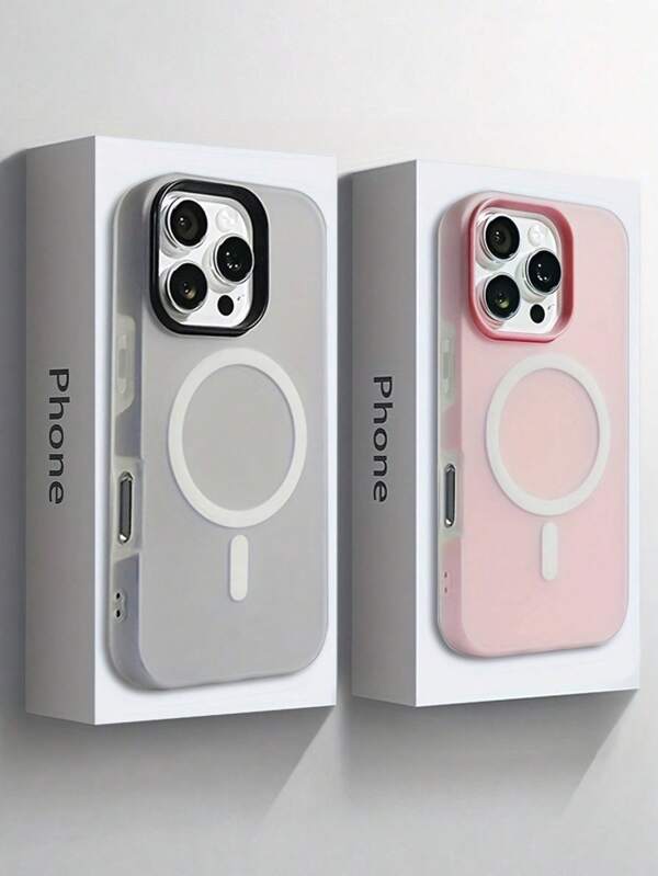 غطاء هاتف بلوني مطفي مغناطيسي 2 في 1 متوافق مع أجهزة 16 15 14 13 11 12 برو ماكس بلس، مقاوم للماء والصدمات ومقاوم للخدش، مناسب للشحن اللاسلكي المغناطيسي