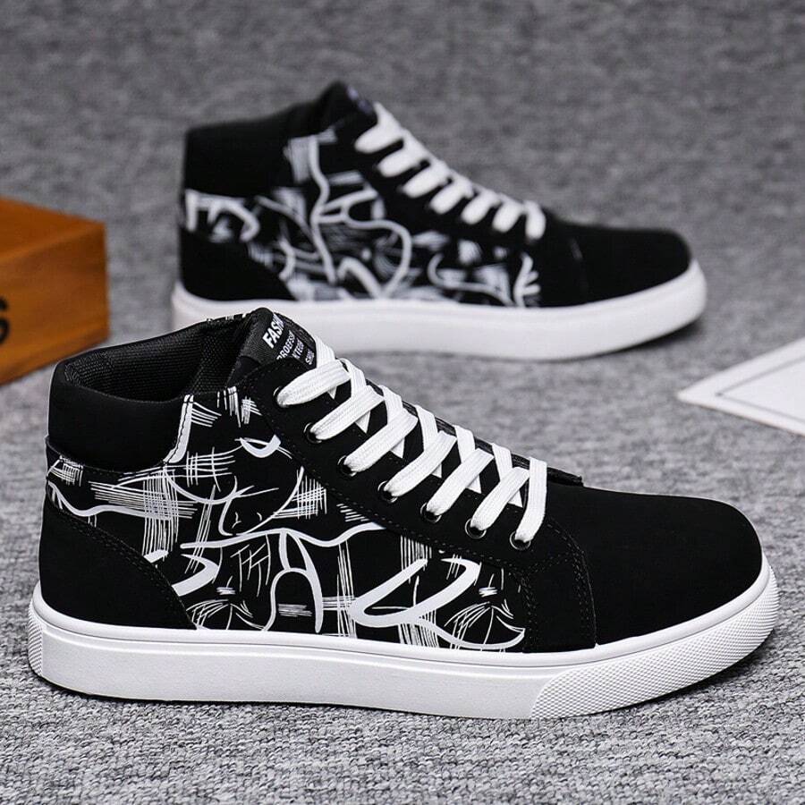 男士系带休闲舒适户外滑板鞋