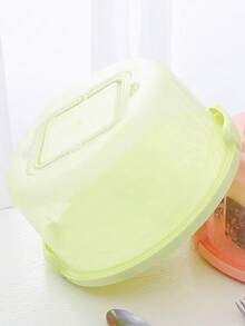 1 pieza Caja portátil para tartas y cupcakes con tapa y asas, contenedor de almacenamiento de tartas para bodas, cumpleaños, Navidad, hornear, fiestas