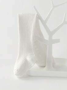 1 Pair Children's Tights, Girls Tights Kids Tights With Moderate Thickness, Suitable For Spring And Autumn, Simple Solid Color And Easy To Match. Baby Toddler Leggings Socks