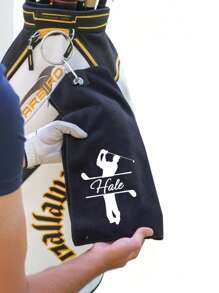 (Text cu model personalizat) Prosop sport de golf Prosop sport imprimat cu nasturi pentru alpinism Prosop sport ultrafin din fibră portabilă cu tijă de ștergere Prosop de yoga Prosop de golf cu pliere triplă