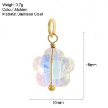 1 件优雅不锈钢水晶橙子、香蕉、苹果吊坠、DIY 项链、手链、耳环首饰配件