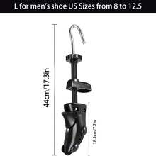 2 Pcs Shoe Stretcher Women Men, Adjustable Length & Width, Shoe Tree Adjustable Boot Widener Stretcher, Plastic Shoes Tree Shape For Tennis Shoes, Slippers, Sneakers, Canvas Shoes - L for man - 查看 3