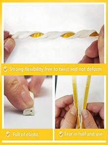 5 متر من شريط الإطار المطاطي للأبواب والنوافذ، شريط عازل ذاتي اللصق، مصنف لمقاومة الحريق لمدة 90 دقيقة، إكسسوارات ديكور المنزل، ملصقات الحائط، ديكور غرفة المعيشة، ملصقات شخصية