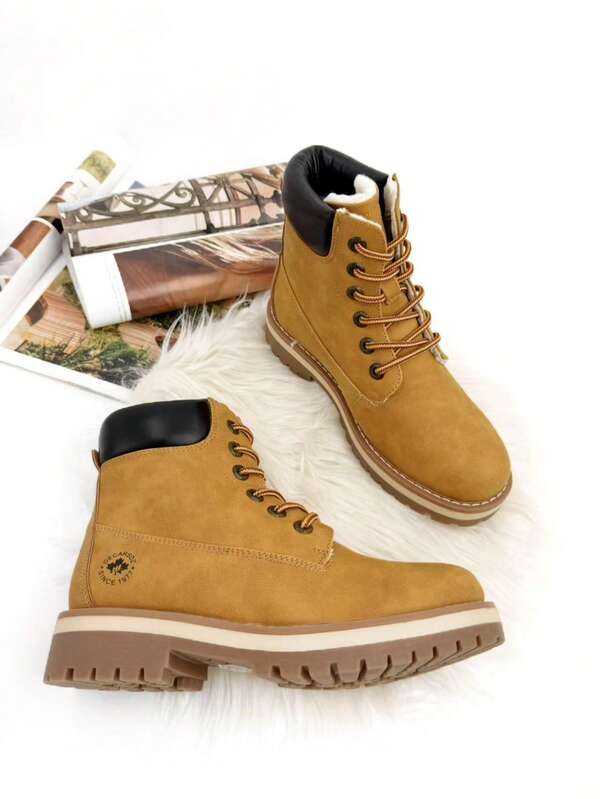 Calzado Estilo. Botas outdoor unisex, tallas 36-45, interior forrado, cordones resistentes, cuello acolchado, antideslizante, cómodas y cálidas para invierno, senderismo, montaña  uso diario