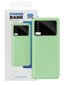 20,000 MAh Portable Battery With 3 USB Ports And Flashlight - Teal Blue - View 1