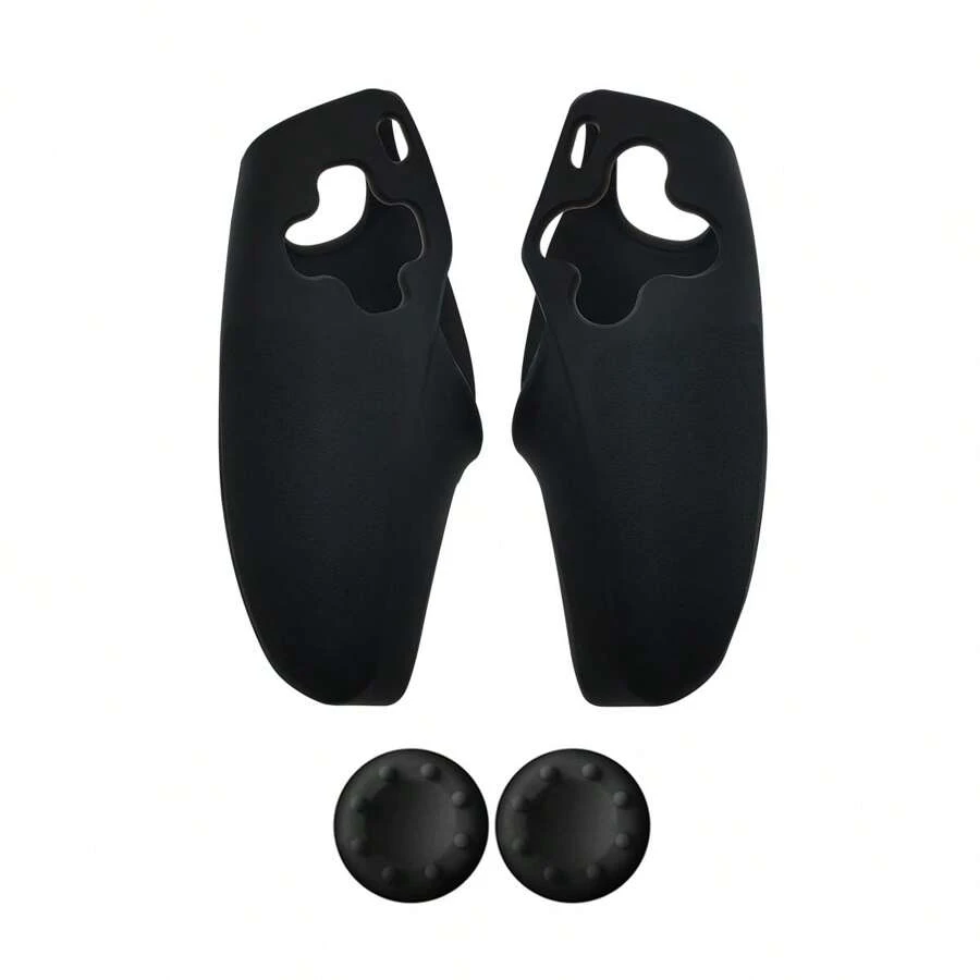 2pcs PlayStation 5 Controller Grip Covers + 2pcs Joystick Cap Set, Anti-Slip, Anti-Drop, Anti-Dust, Anti-Scratch, Enhance Gaming Experience - Multicolor - View 1