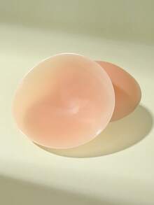 1 Pair Plus Size Silicone Invisible Nipple Covers, Suitable For Parties And Events - Khaki - View 6