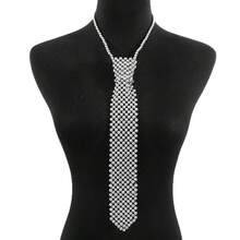1 Piece New Pearl Tie, Hot-Selling Popular Pearl Handmade Neck Accessory, French Design Sense Elegant INS Style Tie - Gold - View 2