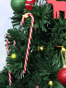 6pcs Christmas Candy Cane Decorations, Christmas Tree Ornaments, New Year Holiday Party Decorations, Party Gifts, Suitable For Christmas Crafts, Indoor And Outdoor Decorations Room Decor Home Decor Bedroom Decor Christmas Decoration Christmas Gifts Birthday Gifts Wedding Birthday Decorations Christmas Decorations Winter