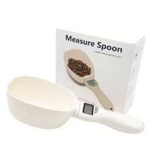 Colher Medidora Digital 24cm de 0.1g a 800g Precisão Cozinha Culinária Ração Pet Ingredientes - Branco - Visão 2