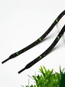 Halloween Personalized Sports Sneakers Decorative Shoelaces, Fashion Halloween Decorative Shoe Accessories Polyester Woven Flat Shoelaces. - Multicolor - View 11