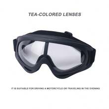 防风镜 太阳镜X400 男女运动防护防风眼镜 儿童滑雪镜 户外摩托车骑行眼镜 - 彩色 - 查看 12