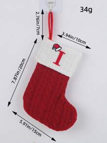 2 PCS Knit Monogram Stockings, Stockings Small Xmas English Letters Hanging Stockings Socks Double Sided Fireplace Hanging Stockings For Party Decoration New Year Party Gift Favors Supplies,Personalized Initial Stocking, Family Holiday Xmas Party Decor Birthday,Christmas, Decor 2025 Home Decor Christmas Decorations Room Decor Winter