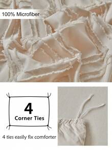 Juego de funda nórdica con estampado argyle caqui acolchado y texturizado con flecos, juego de ropa de cama bohemio shabby chic para todas las estaciones, suave y transpirable (1 funda nórdica + 1/2 fundas de almohada)