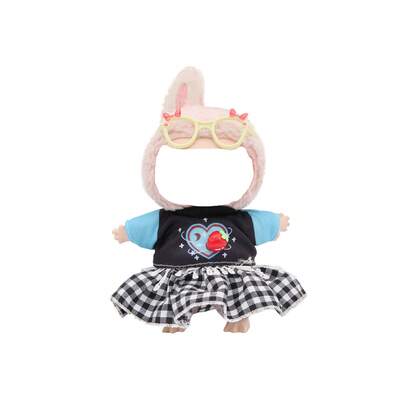 Conjunto de 4 piezas de ropa para muñeca, regalo conmemorativo creativo adecuado para muñeca LA de 17 cm, personalizado para registrar momentos hermosos, expresar sentimientos, proporcionar una experiencia linda e interesante, satisfacer las necesidades de personalización, colección creativa o regalo (excluyendo la muñeca)