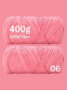 1/2 piezas Hilo de camiseta premium - 200g/pieza Hilo elástico de alta calidad, hilo de poliéster suave y elástico para proyectos de ganchillo vibrantes, ideal para decoración del hogar, manualidades DIY como tejido DIY, proyectos de ganchillo, bolsos tejidos a mano, cestas, mantas, alfombras, zapatos, pantuflas, cojines y muñecas, hilo multicolor | Hilo de poliéster | Hilo acrílico | Accesorios de tejido