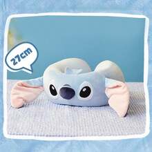 Miniso 名创优品 Stitch 系列记忆棉 U 型枕（双头组装式）| 两个 U 型枕芯均采用柔软亲肤的绒面面料包裹记忆棉，触感细腻，四季皆宜。（1 个） - 淺藍色 - 查看 1