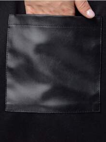 فستان أنيق جديد بياقة مستديرة وأكمام ثلاثة أرباع مع جيب عصري