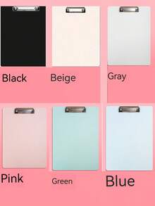 Portadocumentos A4 estilo sobre, Color Retro, aspecto Simple, para uso en oficina, escuela y conferencias, 1 pieza - Gris - Ver 2