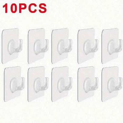 10/5 قطعة شماعات ملابس شفافة قابلة للتثبيت على الحائط، خطافات ذات تحمل عالي للأحمال، مناسبة للمطبخ والحمام، شماعات ملابس عملية، خطافات لاصقة، رفوف مناشف، ديكور جدران غرفة النوم، شماعات، خطافات، شماعات، عودة إلى المدرسة، رفوف تخزين، تنظيم، رفوف مفاتيح مثبتة على الحائط، خطافات مفاتيح، خطافات لاصقة، خطافات الباب، ديكور غرفة النوم، اكسسوارات المطبخ