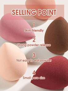 6pcs Multi-Functional Makeup Sponge Set - Suitable For Cream And Powder Concealer, Loose Powder And Foundation, Soft Texture, Easy To Blend, Achieve Flawless Makeup | 6pcs Set, Includes Ample Replacement Sponges, Suitable For Daily Makeup And Touch-Ups, Portable, Create Seamless Base Makeup. Cosmetics, Affordable, Room Decor, Vanity, Travel, Bedroom, Makeup Accessories, Powder Puff, Makeup Blender, Makeup Sponge - 彩色 - 查看 2