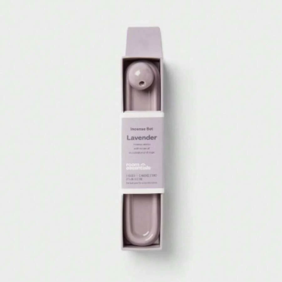 Incense And Ceramic Holder Lavender, Long-Lasting Fragrance, Elegant Lavender Hue - 預設 - 查看 1