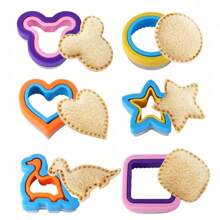 Stainless Steel Cartoon Pocket Sandwich Cutting Die Sandwich Bread Stamping Die Toast Cutter Cookie Baking Tool 1pcs - 隨機的 - 查看 2