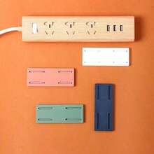 Multifunctional Socket Holder No Punching Socket Plug-In Board Router Storage Rack Household Wall Mounted Power Strip Holder