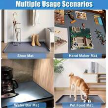 1pc Silicone Washing Machine Drip Tray, Non-Slip Washing Machine Drain Tray, Anti-Vibration Floor Protector For Dryer And Washing Machine, Easy To Clean Drip Pad, Non-Hole Design