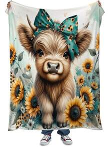 Hippie Throw Blanket Sun Moon Stars Bohemian Style Throw Blanket Astral Blanket Double-Sided Polyester Home Decor Bedding Sofa Recliner Cover Hippie Room Decor Black Purple 76.2cm X 101.6cm - Powder Green 008 - View 15