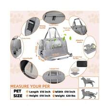 Haustiertasche, tragbare Katzentasche, Reisetasche, tragbare Haustiertasche, atmungsaktive Katze, Outdoor, Reisen, Auto, kleine Hundetasche, geeignet für kleine und mittelgroße Hunde und Katzen