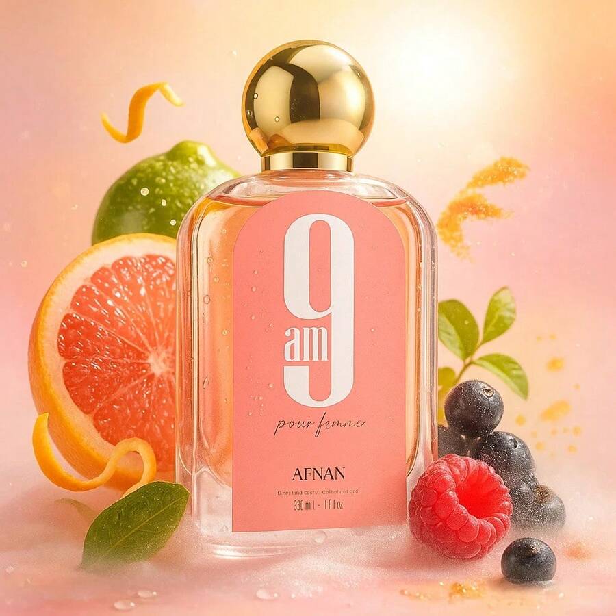 AFNAN – 9AM FOR WOMEN – EAU DE PARFUM 100ML - Fruity & Citrus - View 1