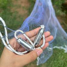 Monofilament Fishing Net 3ft-12ft Handcrafted Throwing Net Reusable Durable And Sturdy Suitable For Beginners