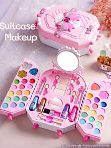 Children's Makeup Kits Play Makeup Set Gift For Girls, Role Play Makeup Toys Cosmetic Case, Holiday Gift