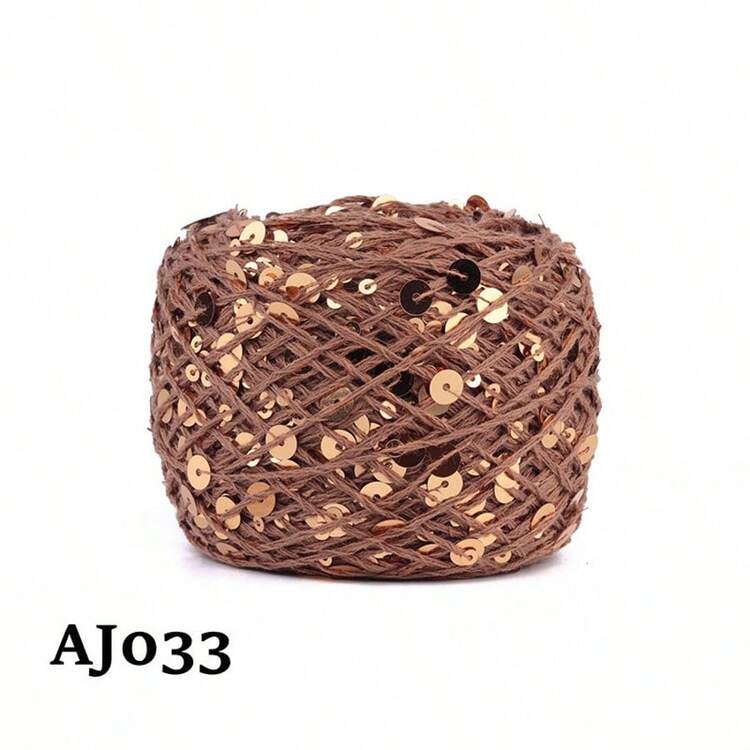 1pc 50g Sequin Thread, Wiring Bead, Fancy Yarn, DIY Bead Yarn, Handmade Size, Color Patch, Size Sequin - Multicolor - View 13