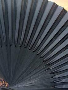 3 Pcs Black Classic Folding Hand Fan, Summer Cooling Gift, Elegant And Fashionable Black Folding Fan, Easy To Carry And Put In Bag,For Wedding, Party Favor, Performance, Dance, Home Decoration, Festival, And Gifting Purposes Birthday Gifts Graduation - Multicolor - View 3